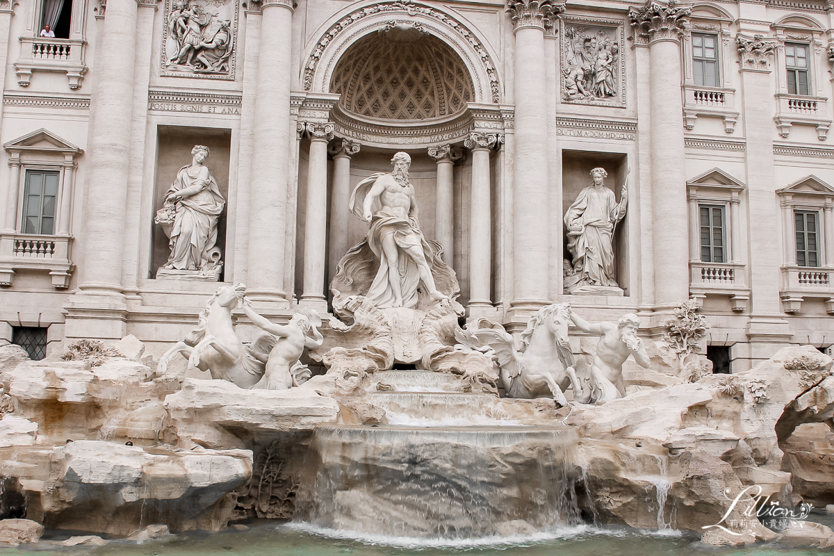 羅馬自由行, 羅馬許願池, 特萊維噴泉, Fontana di Trevi, 羅馬景點推薦, 羅馬水道, 義大利景點, 義大利自助旅行, 義大利自助遊, 義大利自助游, 羅馬許願池許願方式, 許願池故事, 羅馬, 義大利自由行