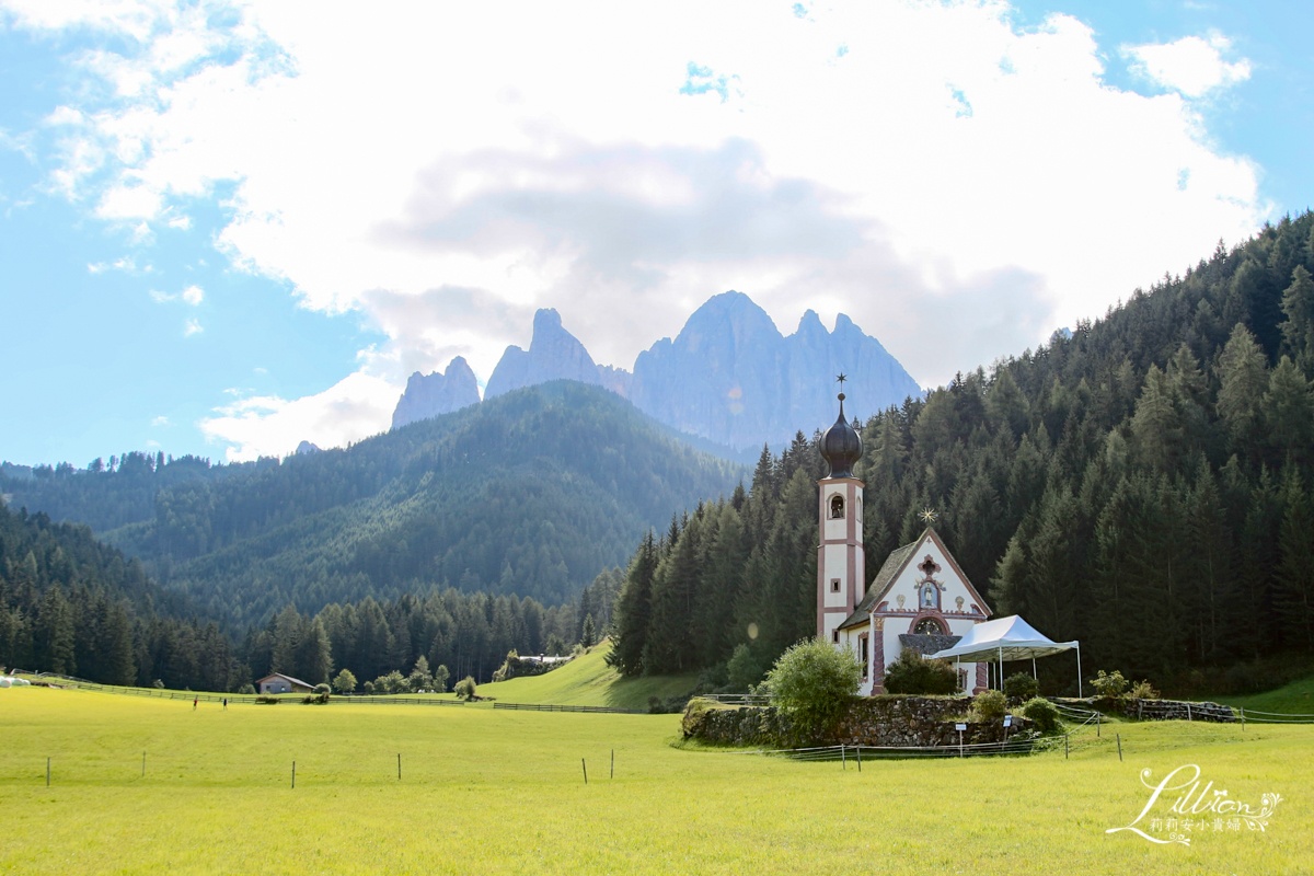 義大利推薦景點, dolomiti, 多洛米蒂, 多羅米提, 富內斯山谷, Val di Funes, Chiesa san Giovanni Funes, Kirche St. Johann in Ranui, Church of St. John, 多洛米蒂景點推薦, 富內斯景點推薦, dolomiti景點推薦, Val di Funes景點推薦, 多洛米蒂教堂推薦