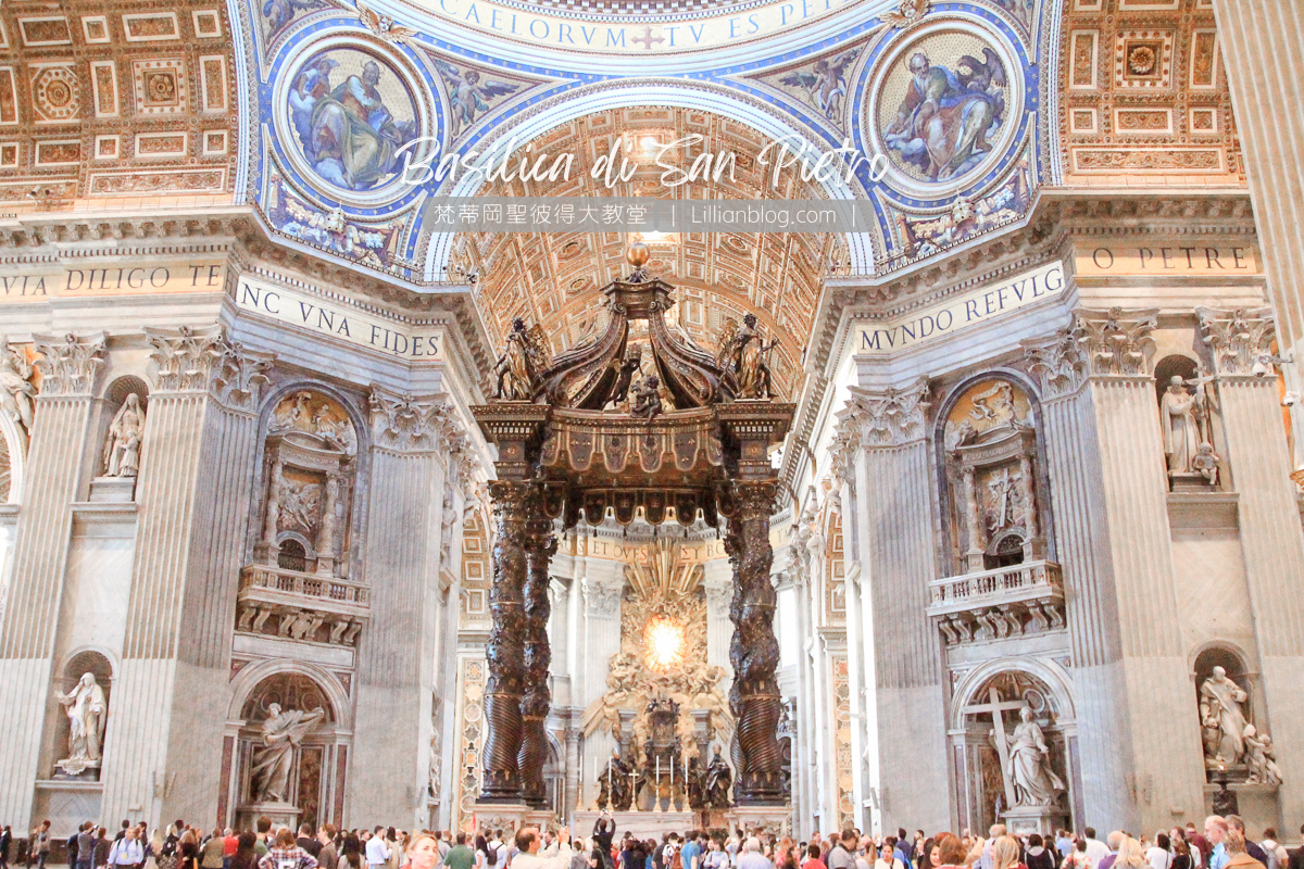 梵諦岡自由行：聖彼得大教堂及廣場。世界上最大的教堂參觀攻略｜如何縮短排隊時間、注意事項與教堂亮點大整理@莉莉安小貴婦旅行札記, image size:1200x800