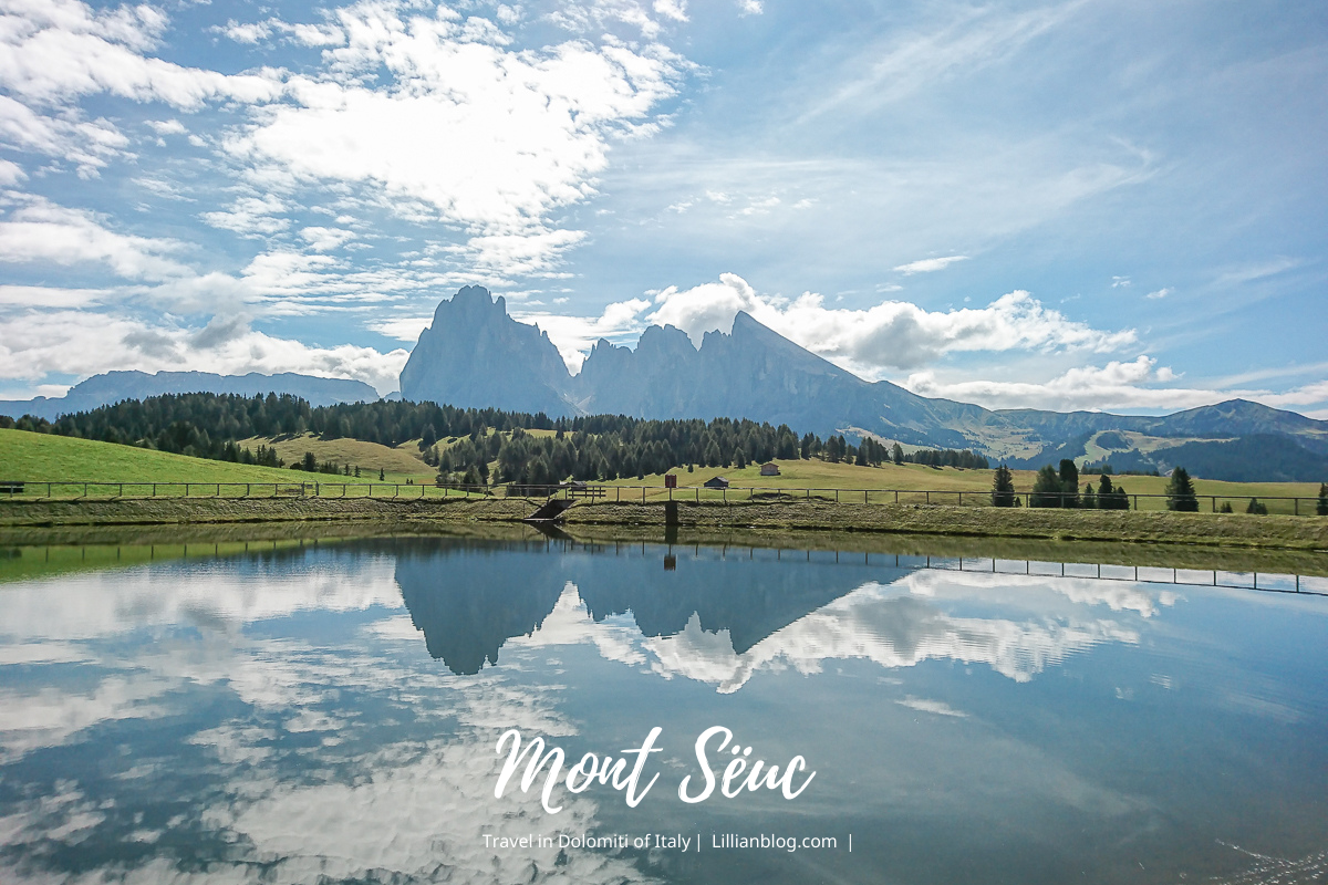 Alpe di Siusi,Funicolare Resciesa,Funivie Ortisei – Alpe di Siusi,Funivie Seceda Spa,Gruppo del Sassolungo山峰,Langkofel group,Mont Sëuc,Ortisei停車場,Ortisei自駕,Seilbahnen St.Ulrich,Seiser Alm纜車,Sonne Chairlift,South Tyrol,Val Gardena山谷,南提洛爾,多洛米蒂,多洛米蒂Dolomiti,多洛米蒂健行,多洛米蒂纜車,多洛米蒂自由行,多羅米提,義大利世界遺產,義大利推薦景點,義大利自助旅行,義大利阿爾卑斯山 @莉莉安小貴婦旅行札記