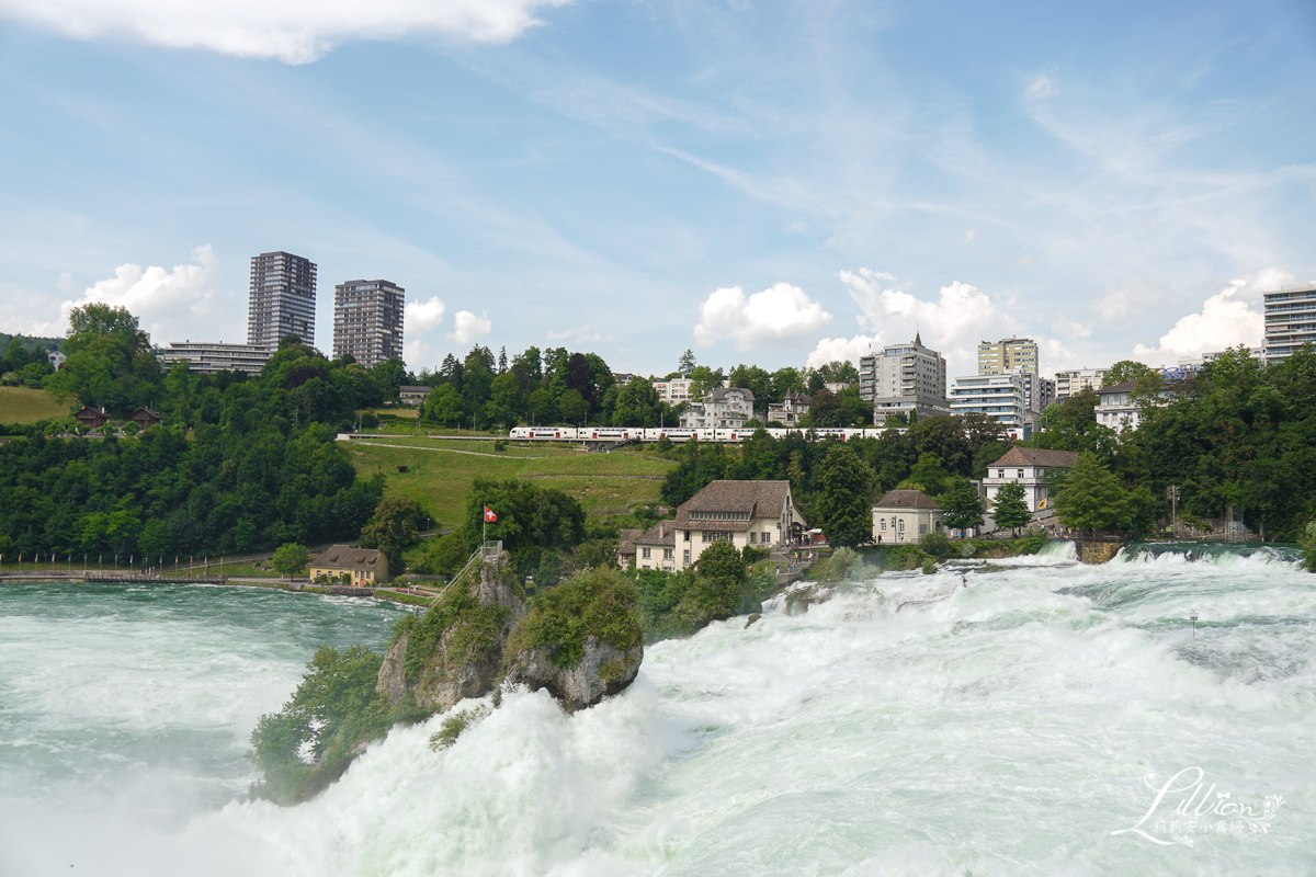 瑞士景點推薦, 瑞士自由行, 萊茵瀑布, Rheinfall, 瑞士景點, 沙夫豪森, 歐洲流量最大瀑布, 萊茵瀑布攻略, 勞芬城堡, 觀賞攻略, 觀賞點, 交通, 門票, 遊船, 瑞士必去